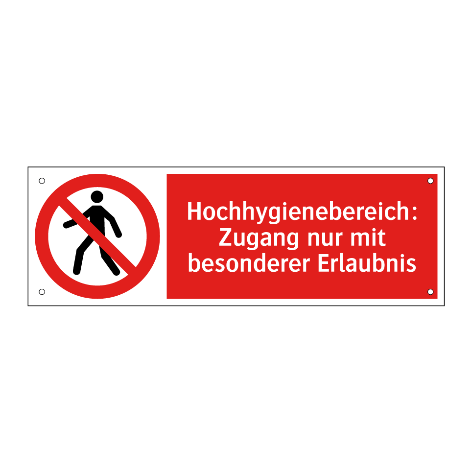 Hochhygienebereich: Zugang nur mit besonderer Erlaubnis