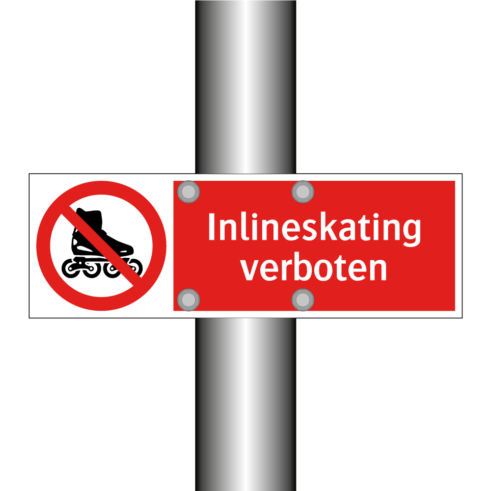 Inlineskating verboten