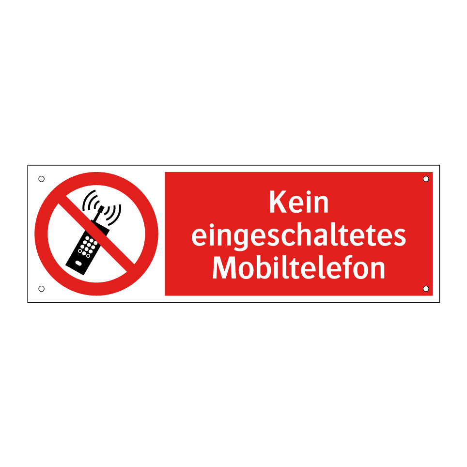 Kein eingeschaltetes Mobiltelefon