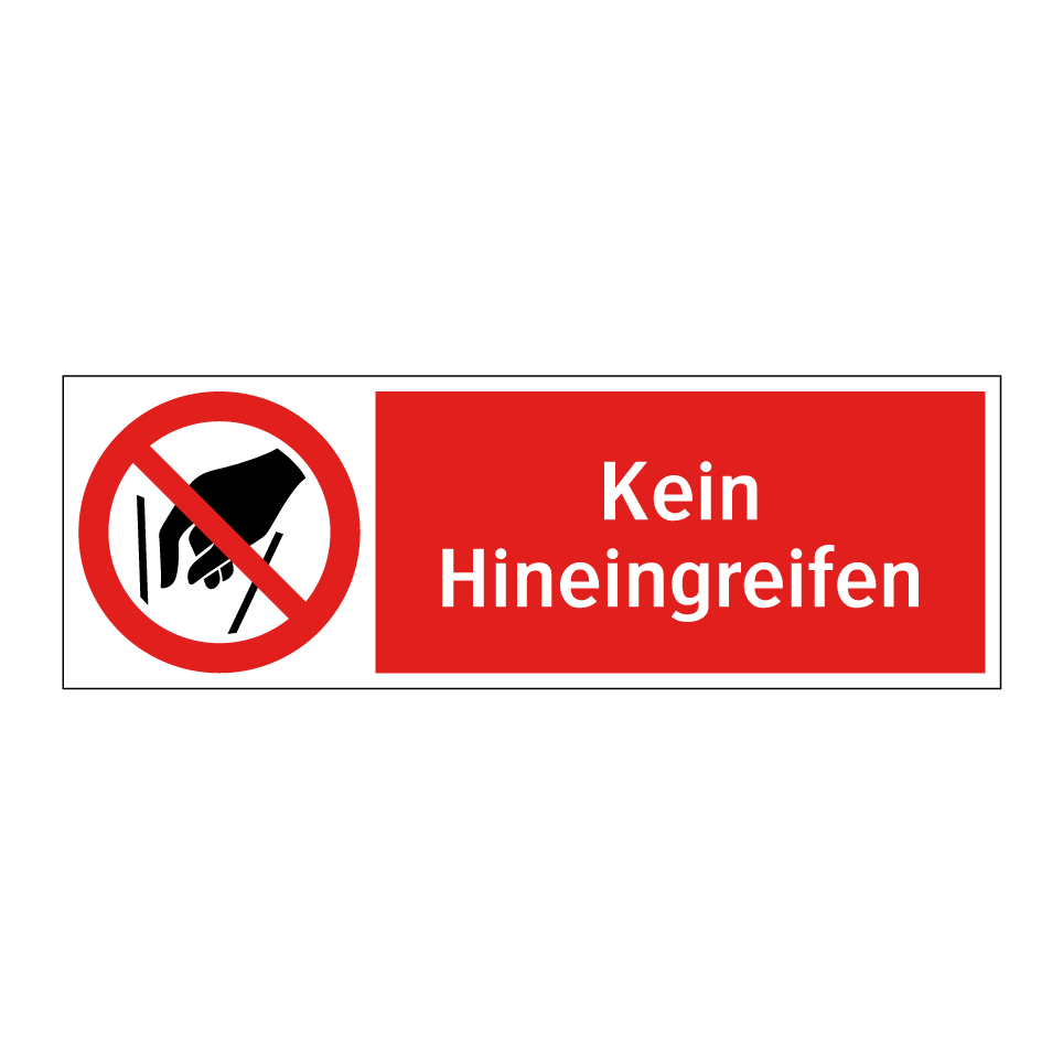 Kein Hineingreifen