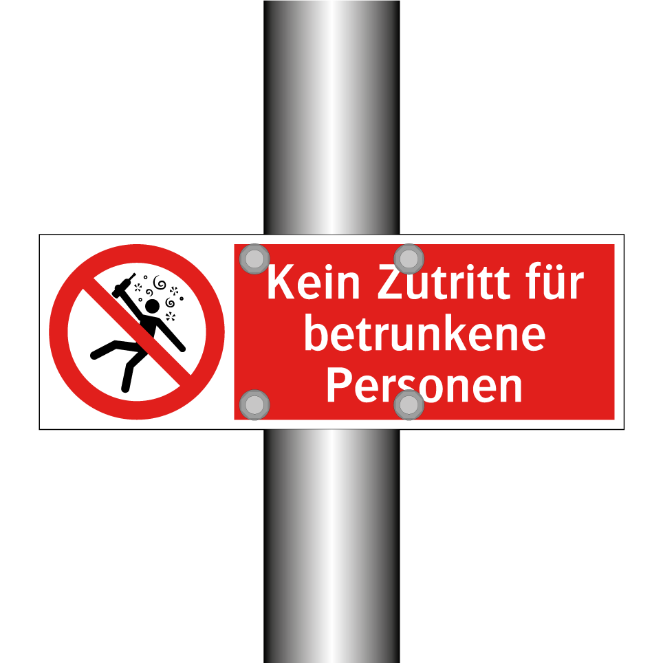 Kein Zutritt für betrunkene Personen