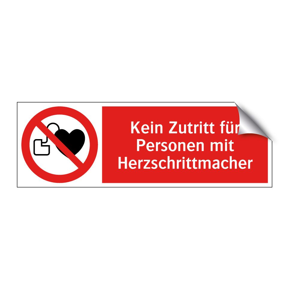 Kein Zutritt für Personen mit Herzschrittmacher