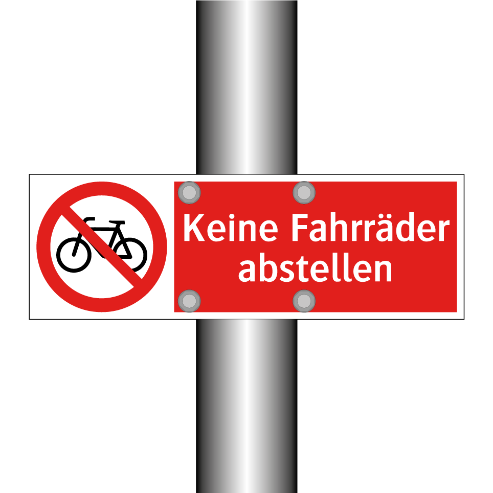 Keine Fahrräder abstellen