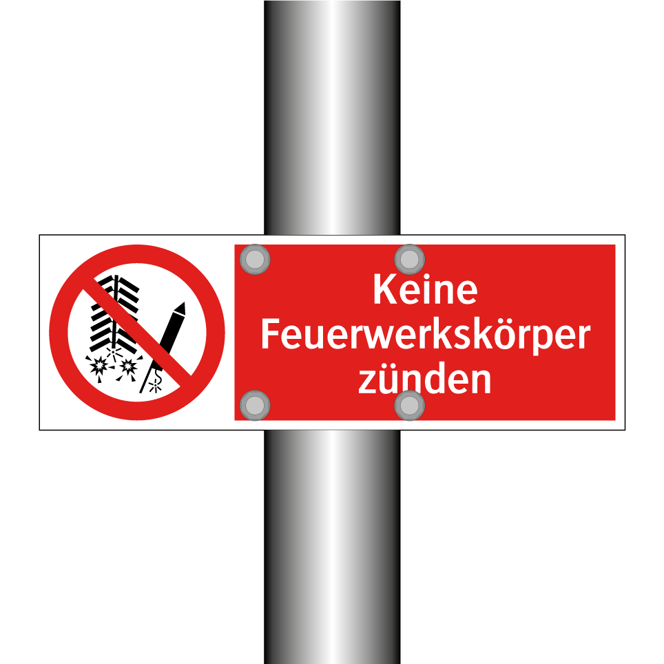 Keine Feuerwerkskörper zünden