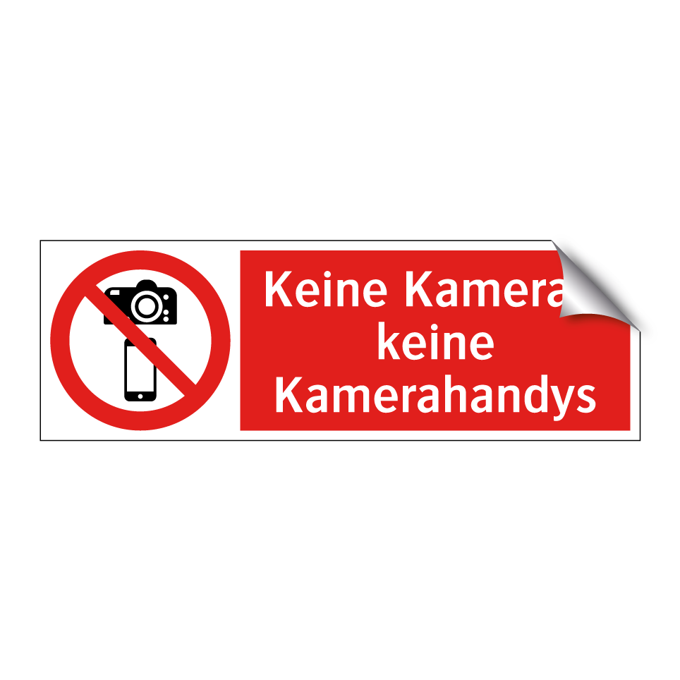 Keine Kameras, keine Kamerahandys