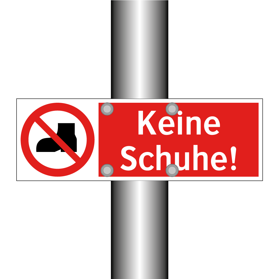Keine Schuhe!