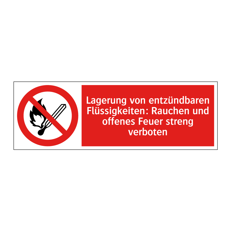Lagerung von entzündbaren Flüssigkeiten: Rauchen und offenes Feuer streng verboten