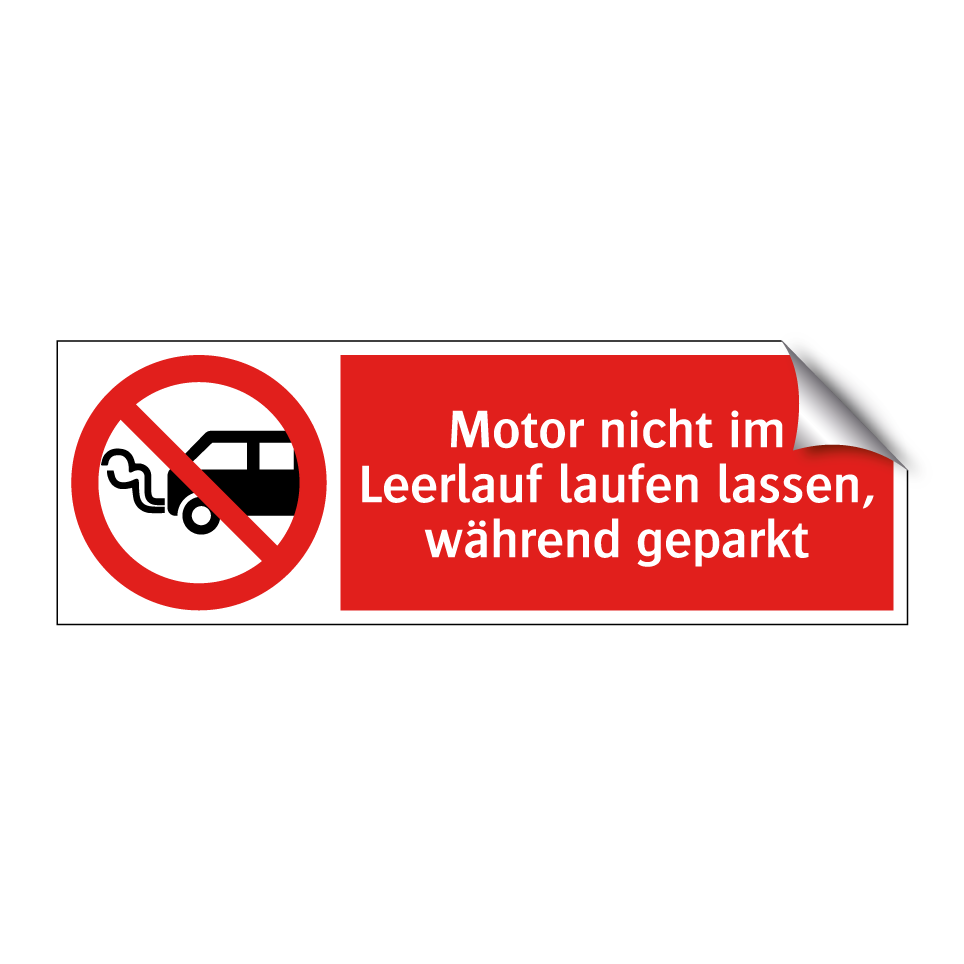 Motor nicht im Leerlauf laufen lassen, während geparkt