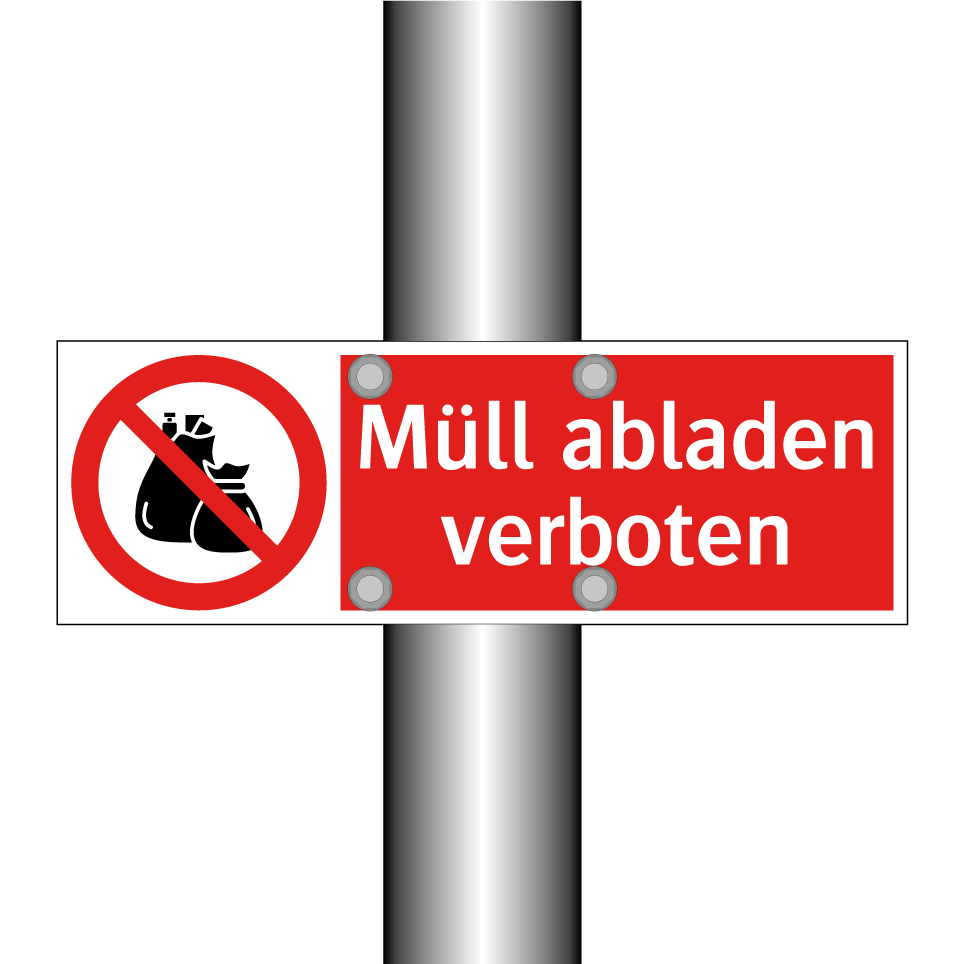 Müll abladen verboten