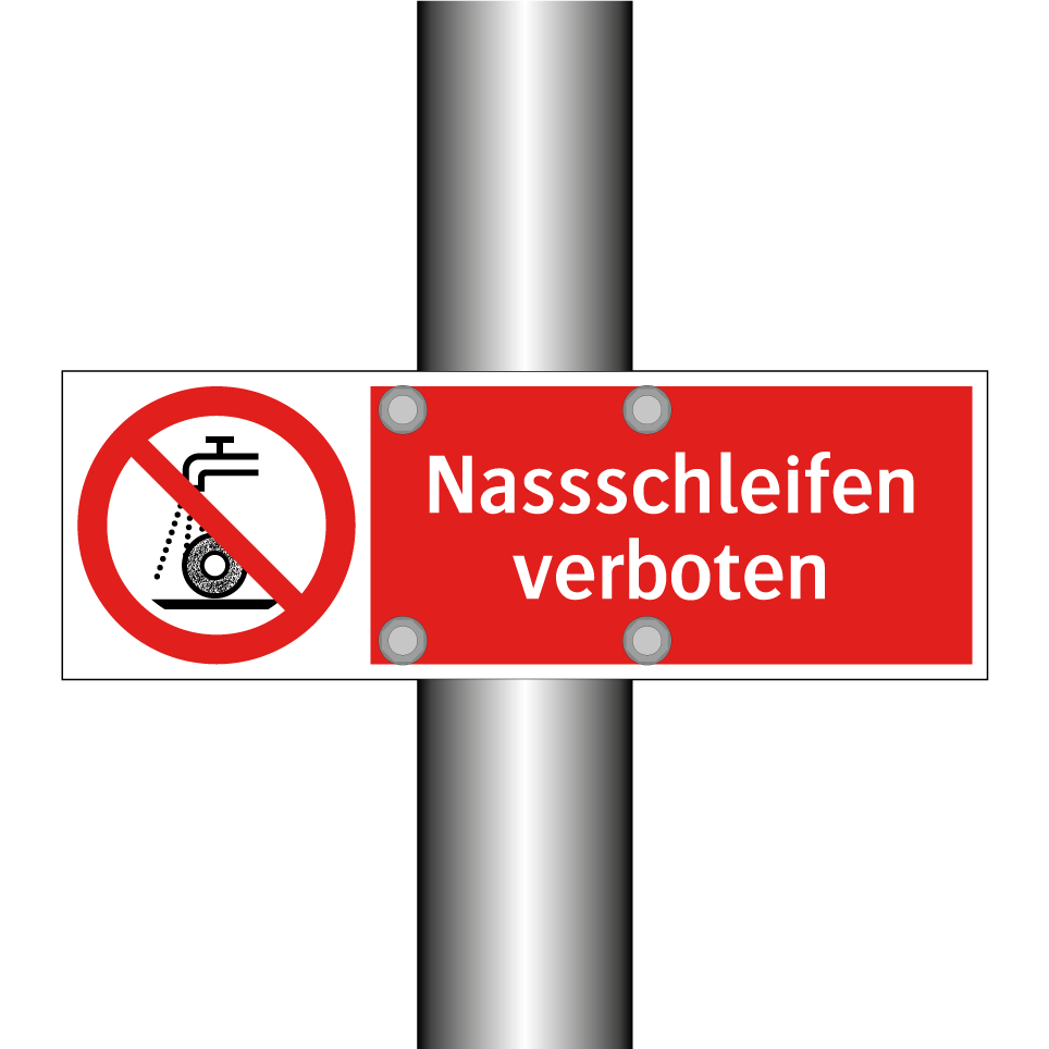 Nassschleifen verboten