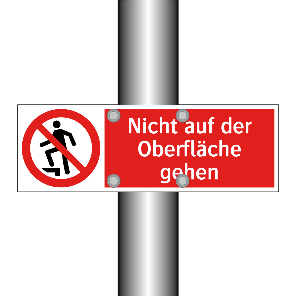 Nicht auf der Oberfläche gehen