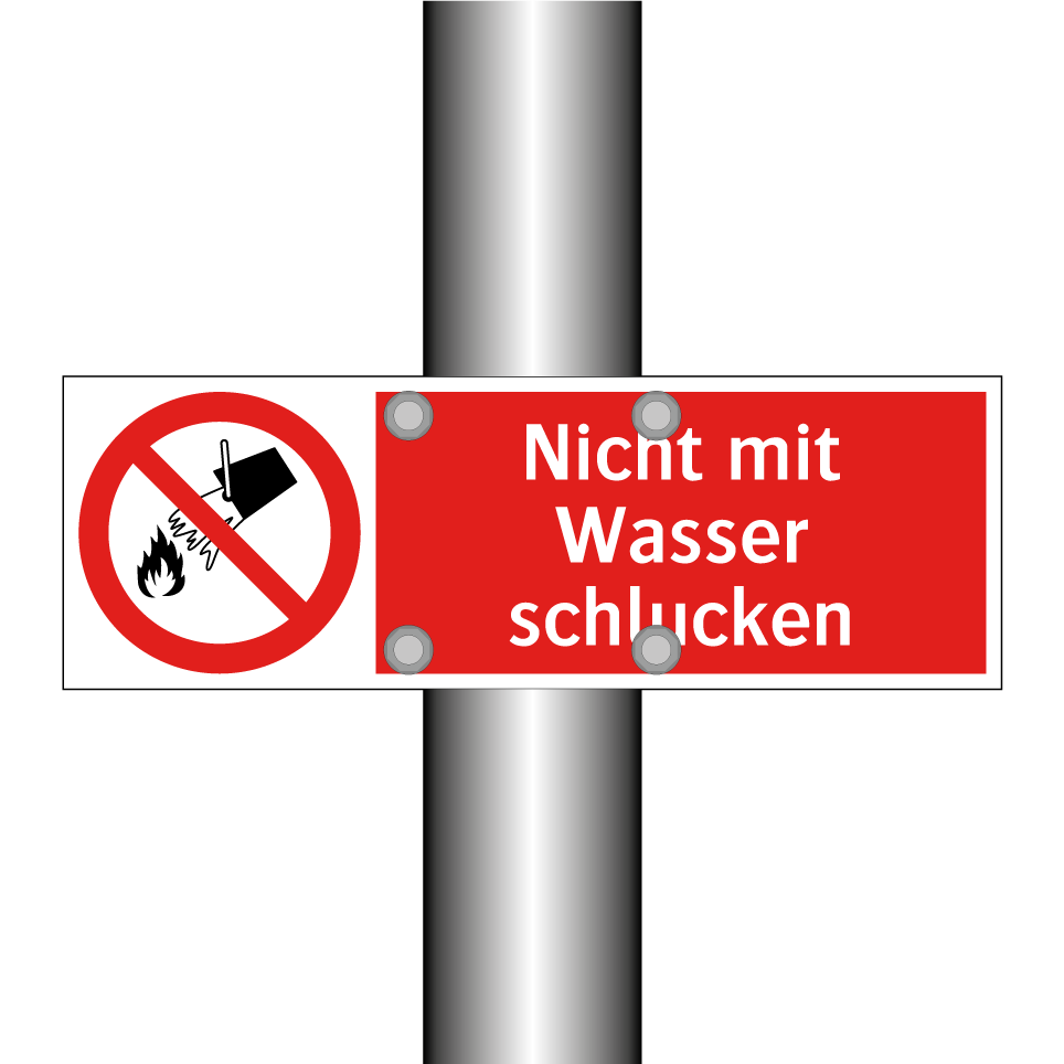 Nicht mit Wasser schlucken
