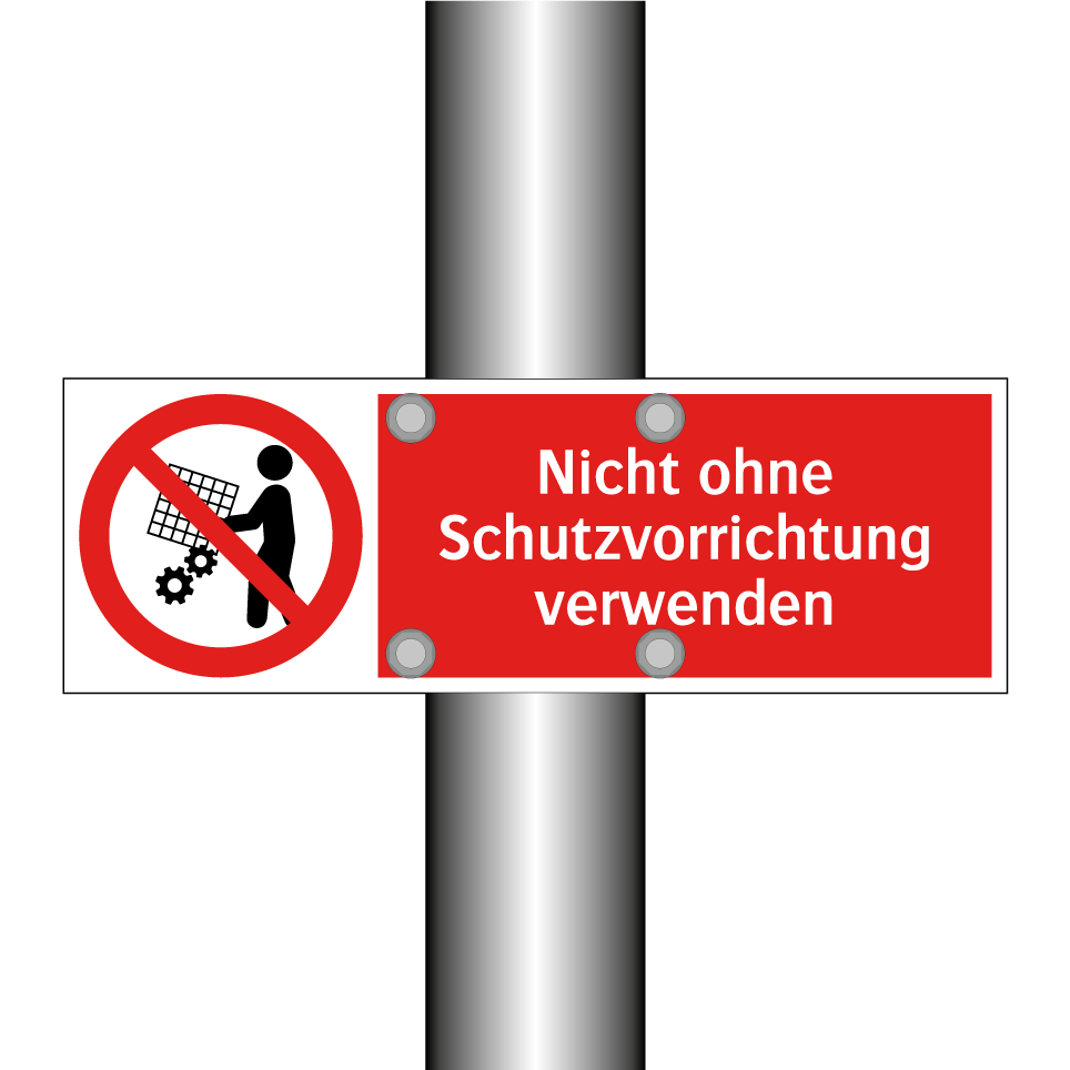 Nicht ohne Schutzvorrichtung verwenden