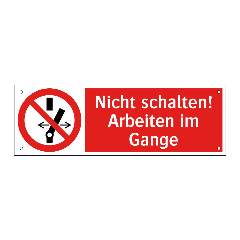 Nicht schalten! Arbeiten im Gange