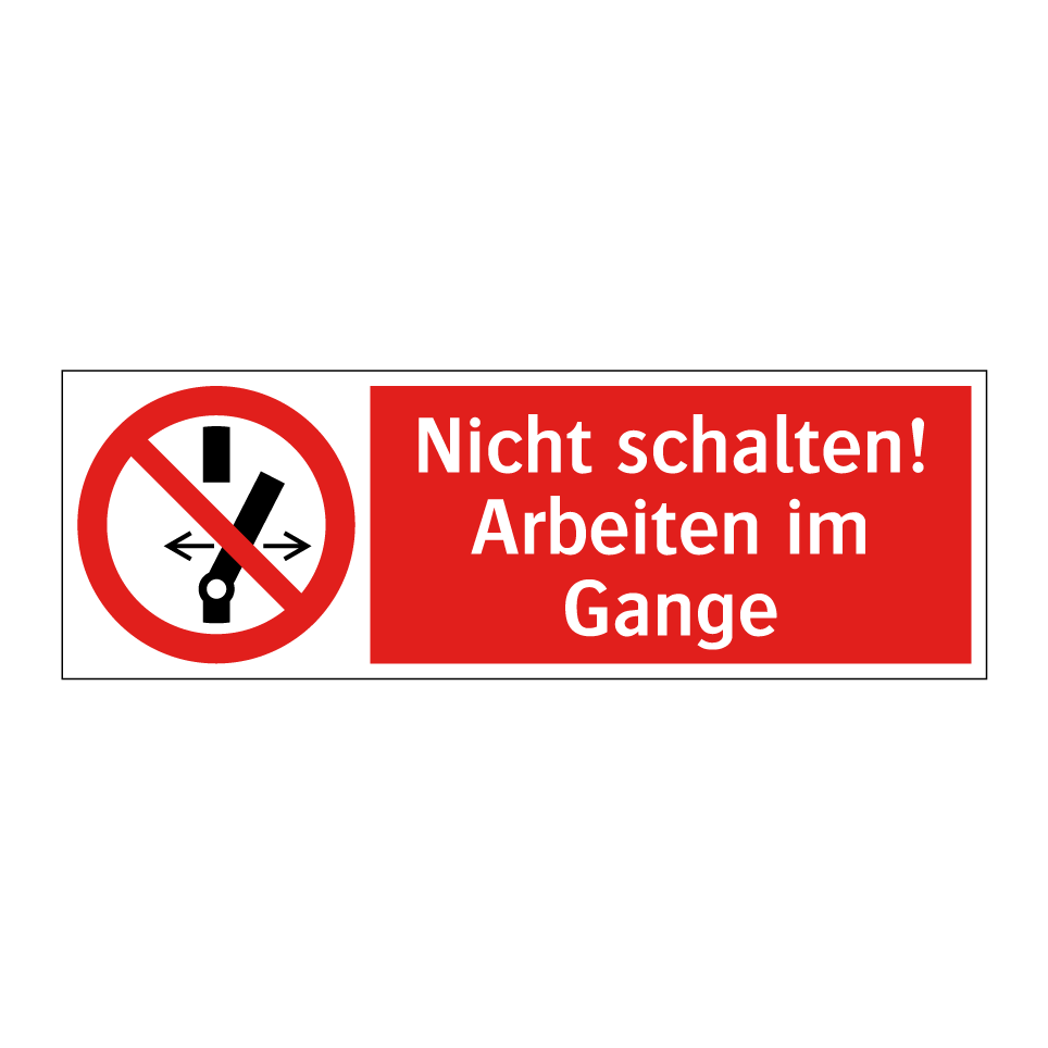 Nicht schalten! Arbeiten im Gange