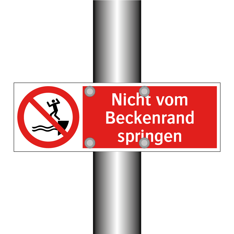 Nicht vom Beckenrand springen