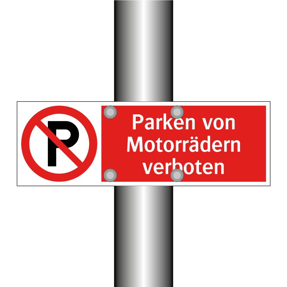 Parken von Motorrädern verboten