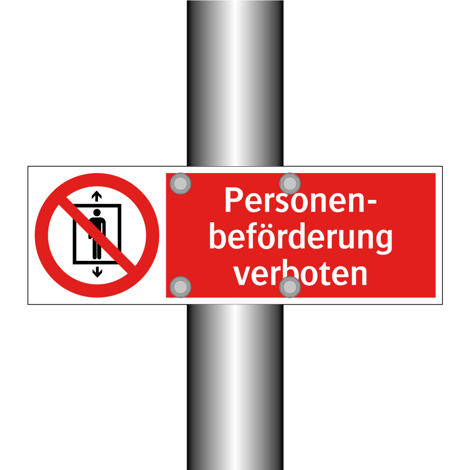 Personen- beförderung verboten