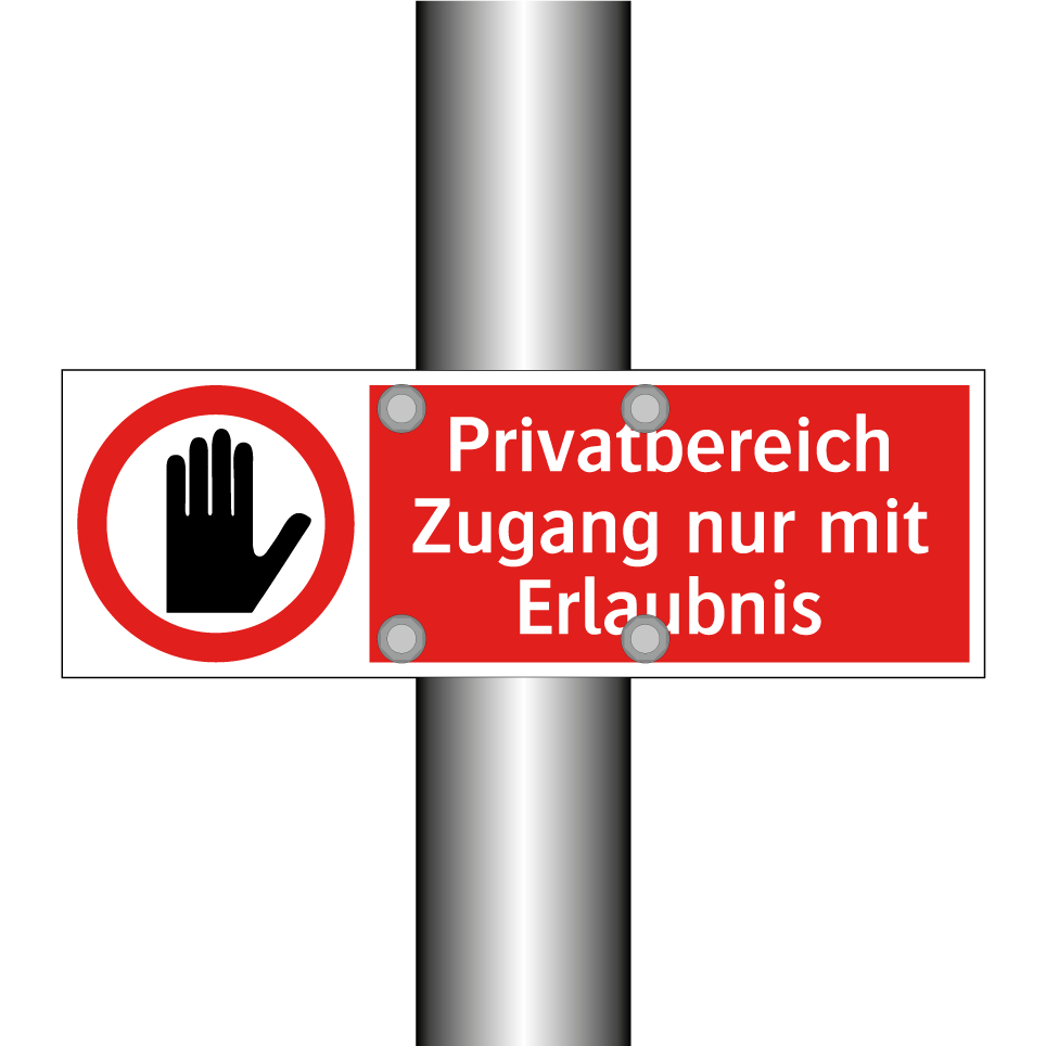 Privatbereich Zugang nur mit Erlaubnis