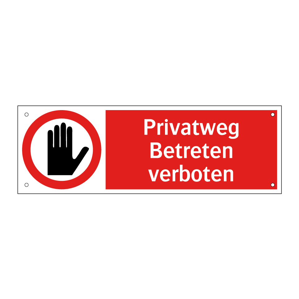 Privatweg Betreten verboten