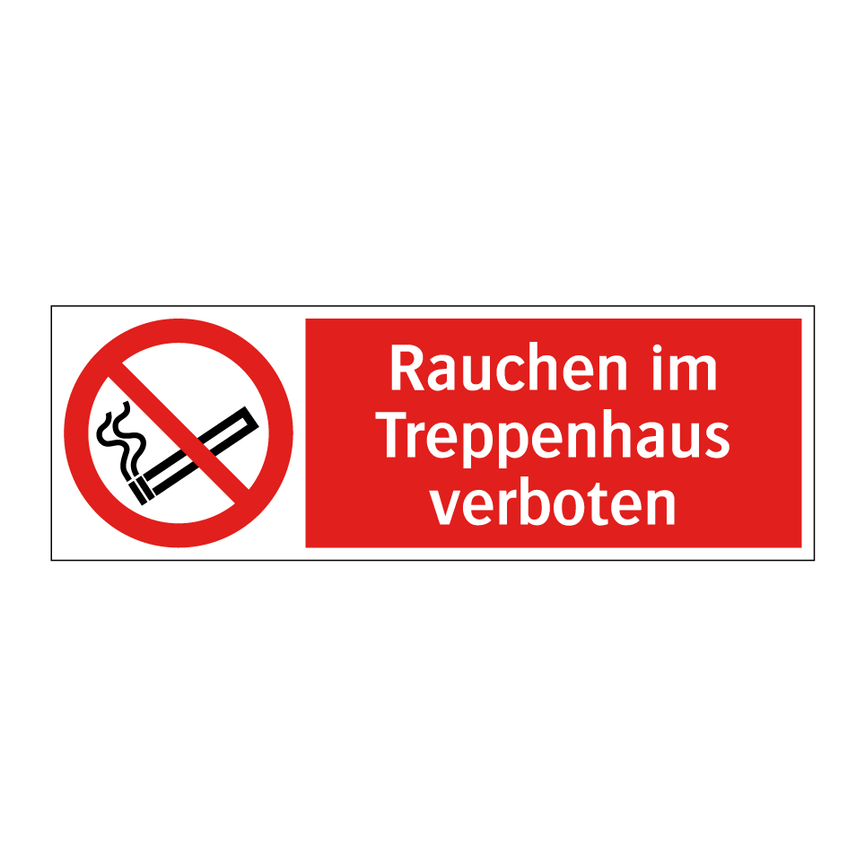 Rauchen im Treppenhaus verboten