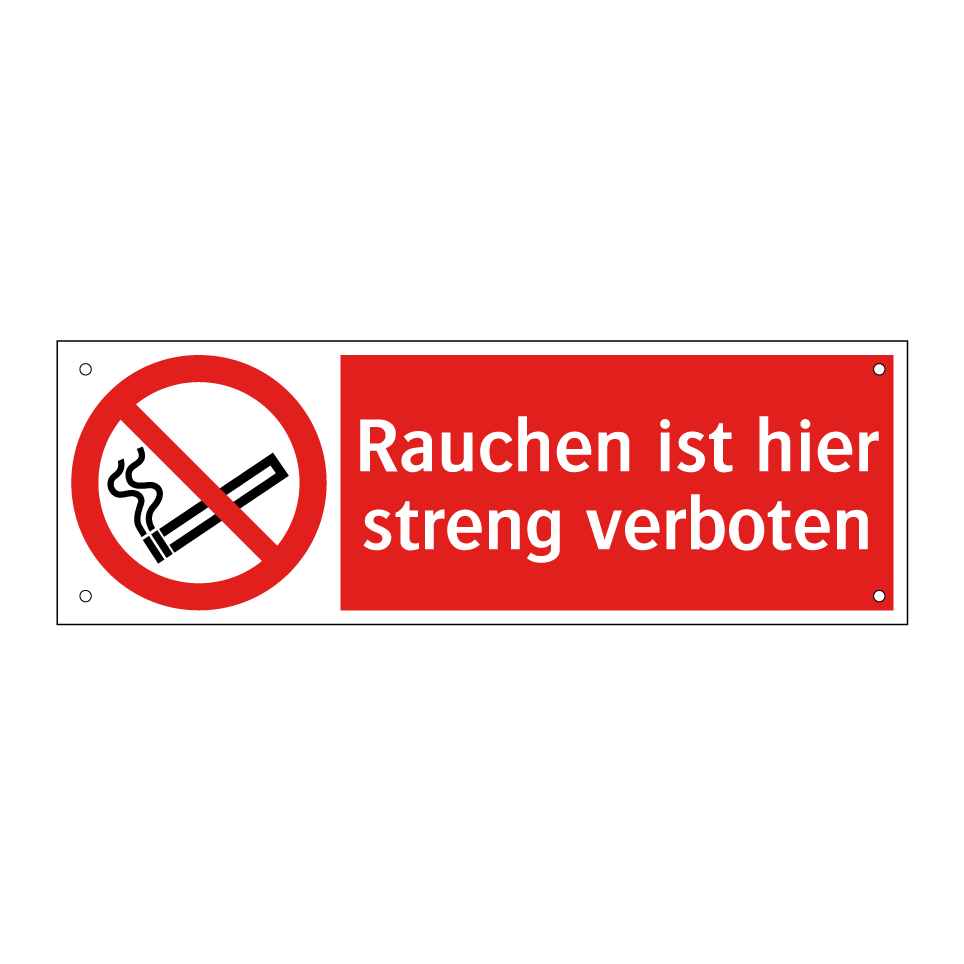 Rauchen ist hier streng verboten