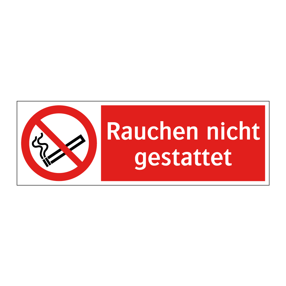 Rauchen nicht gestattet