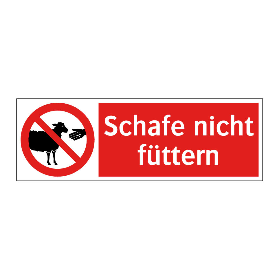 Schafe nicht füttern