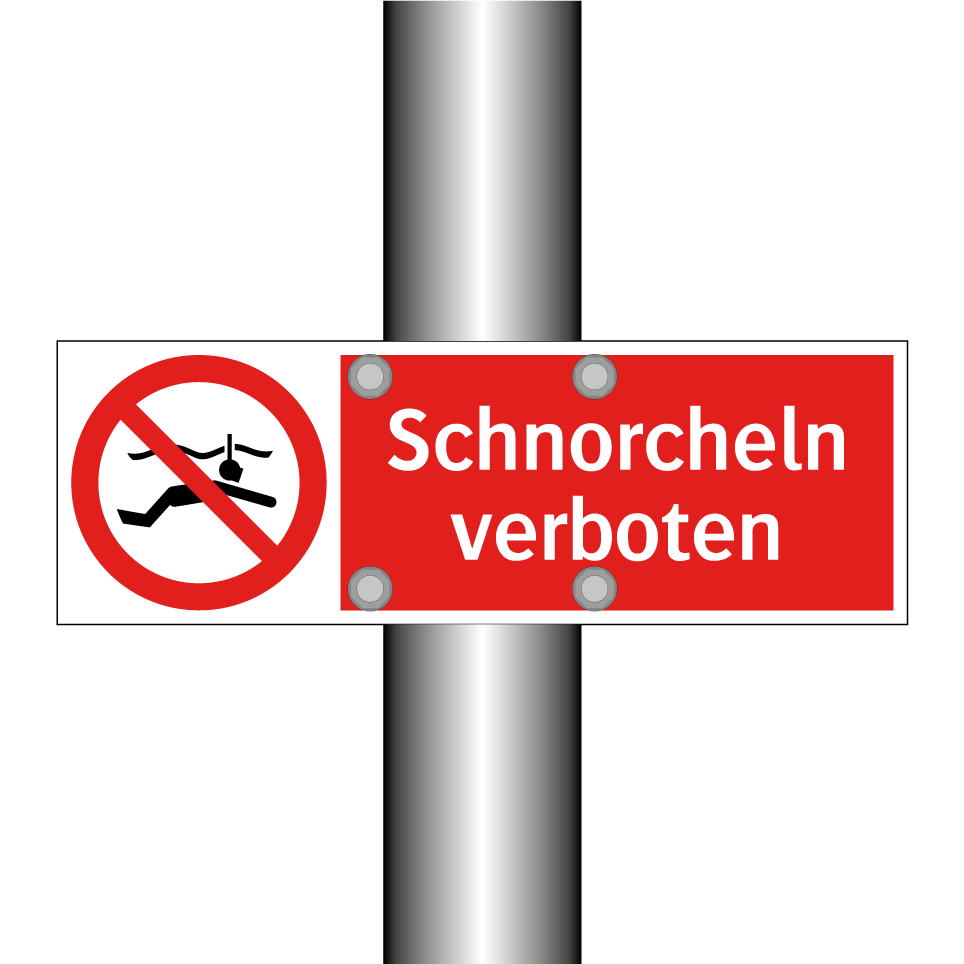 Schnorcheln verboten
