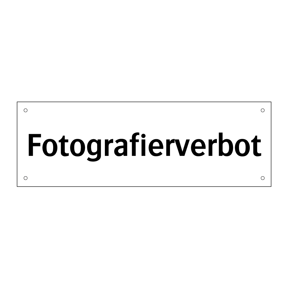 Fotografierverbot