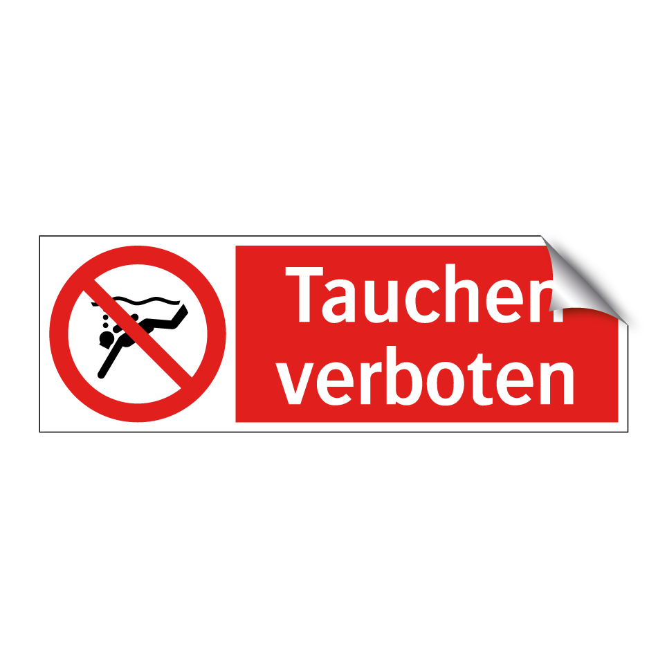 Tauchen verboten