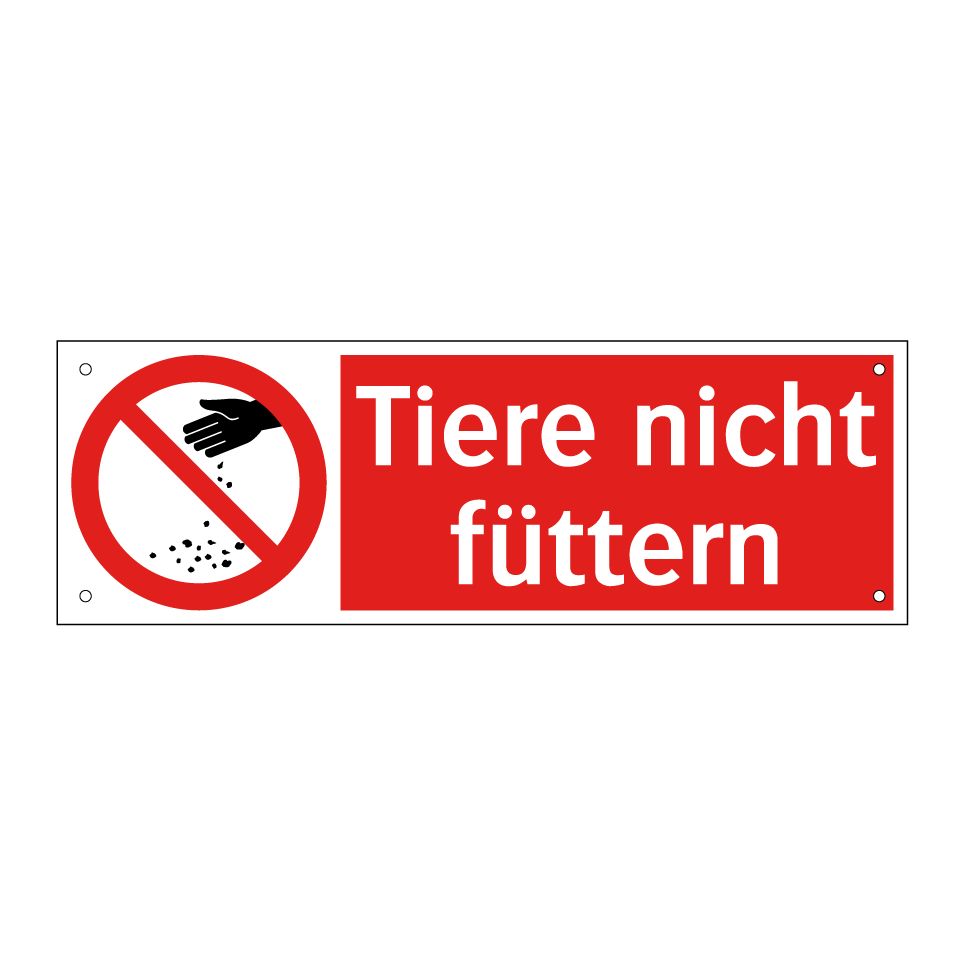 Tiere nicht füttern