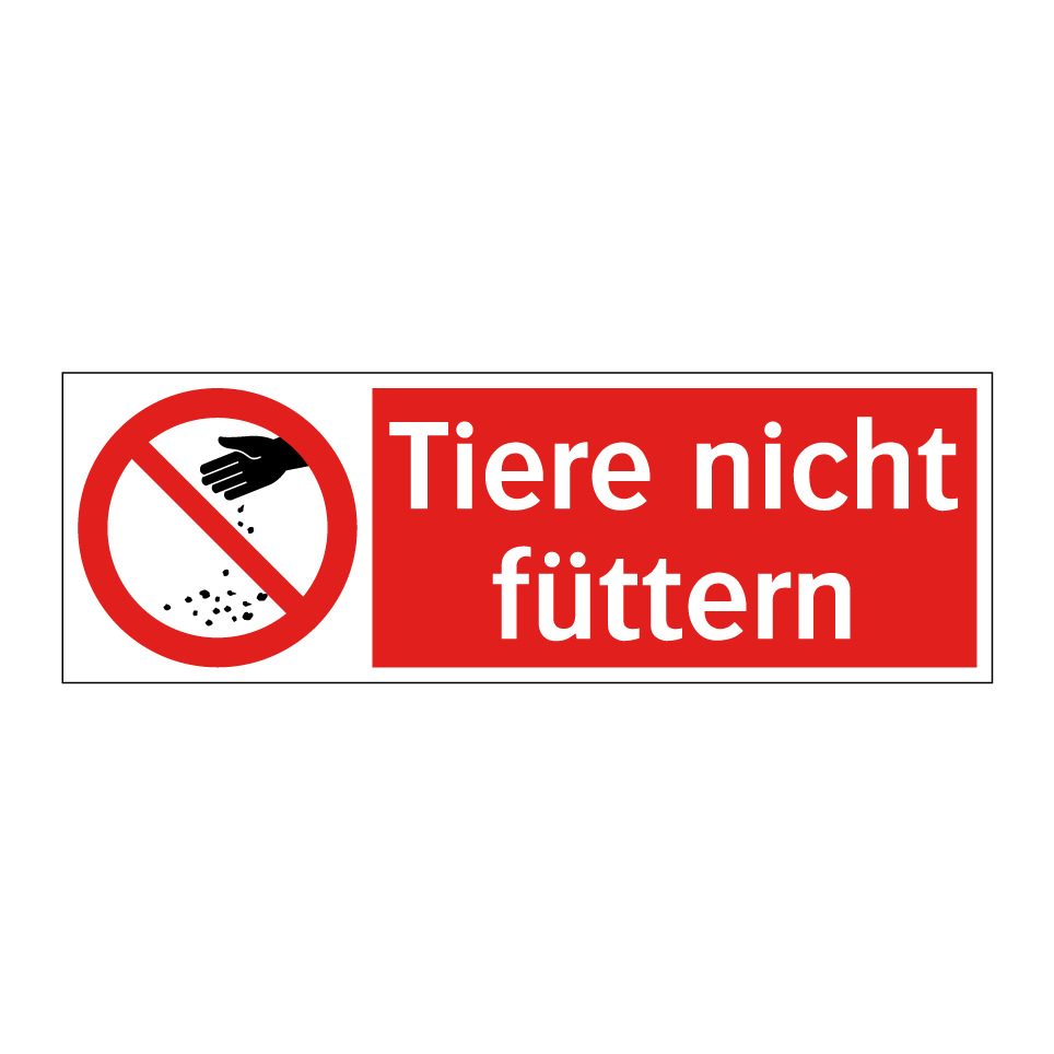 Tiere nicht füttern
