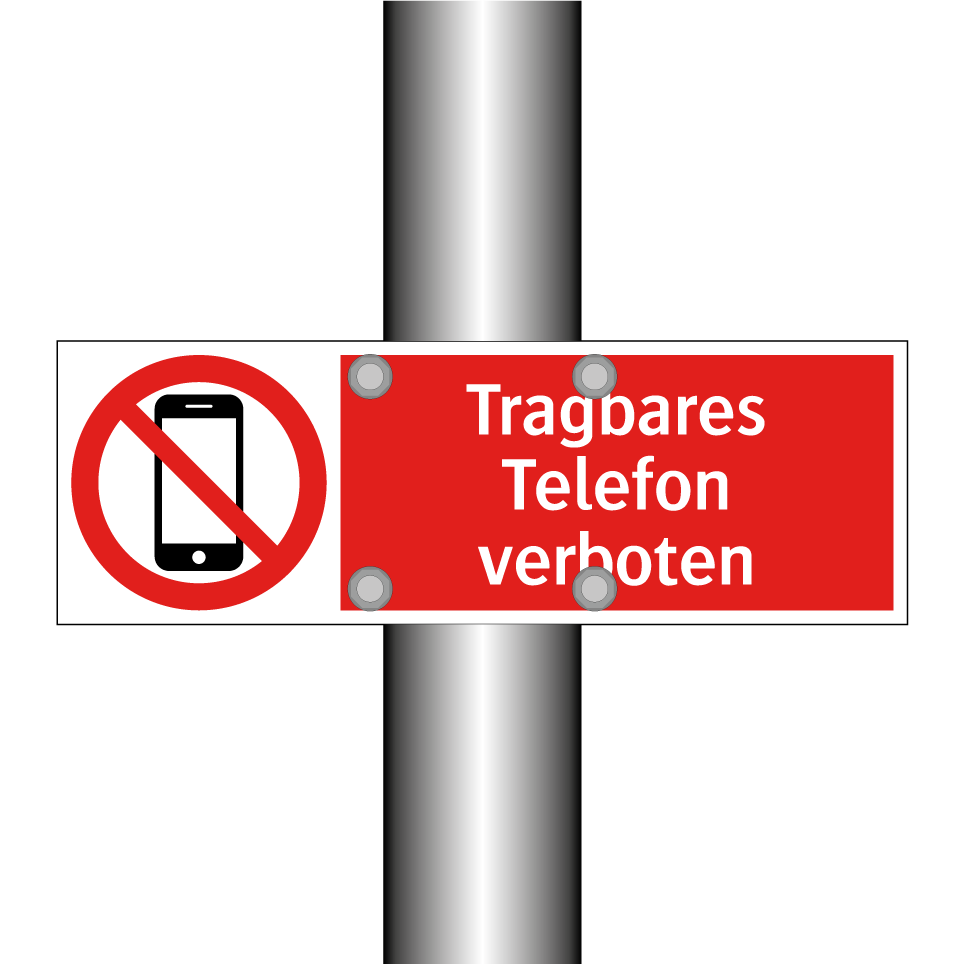 Tragbares Telefon verboten