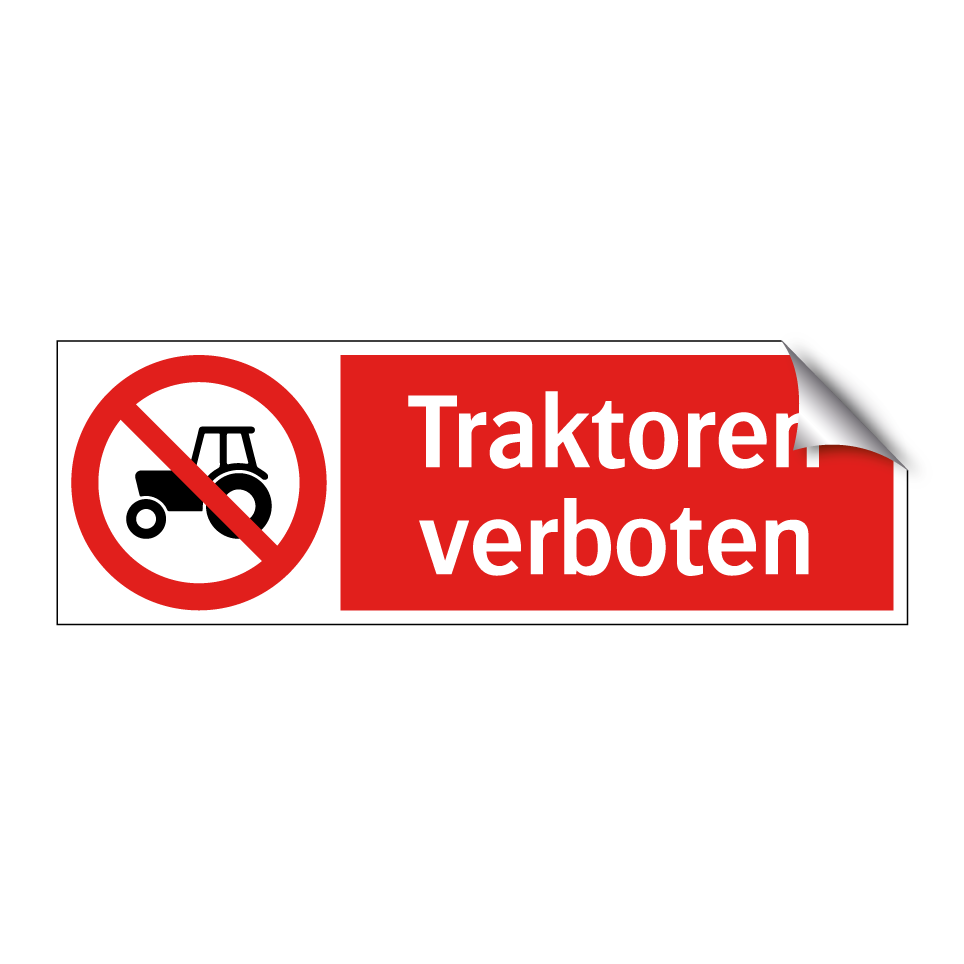 Traktoren verboten