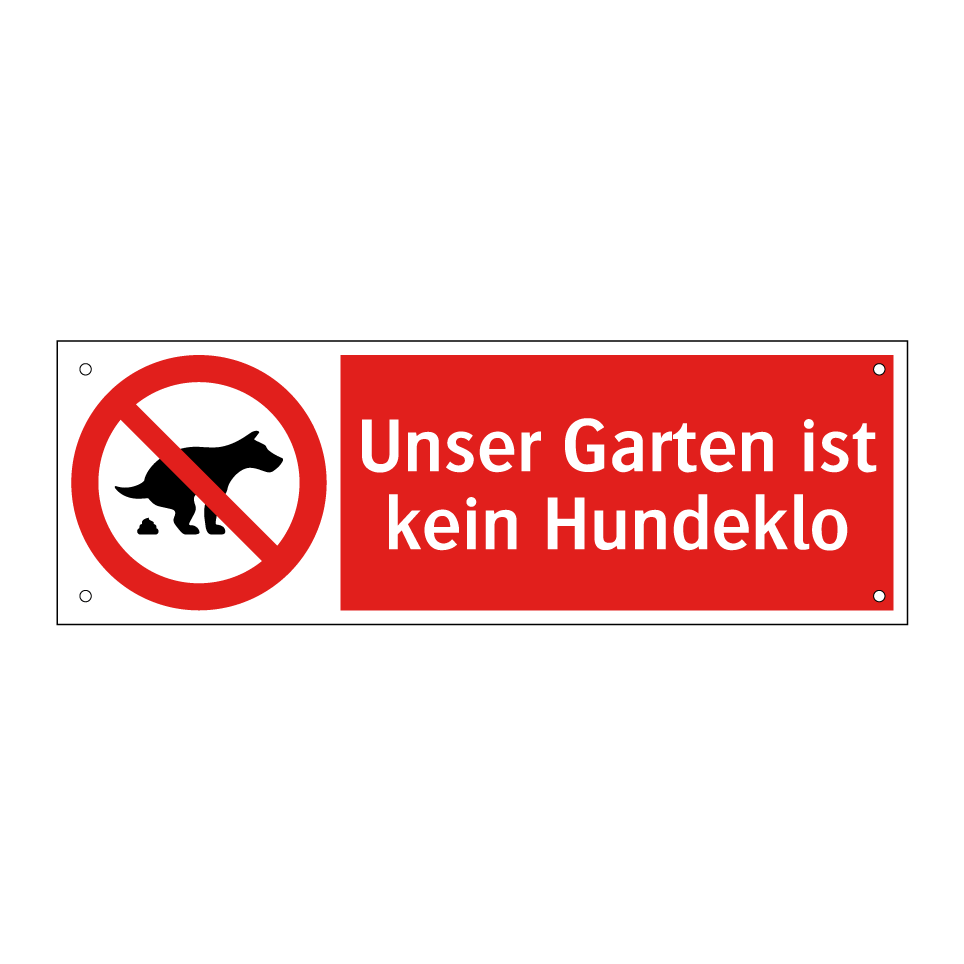 Unser Garten ist kein Hundeklo