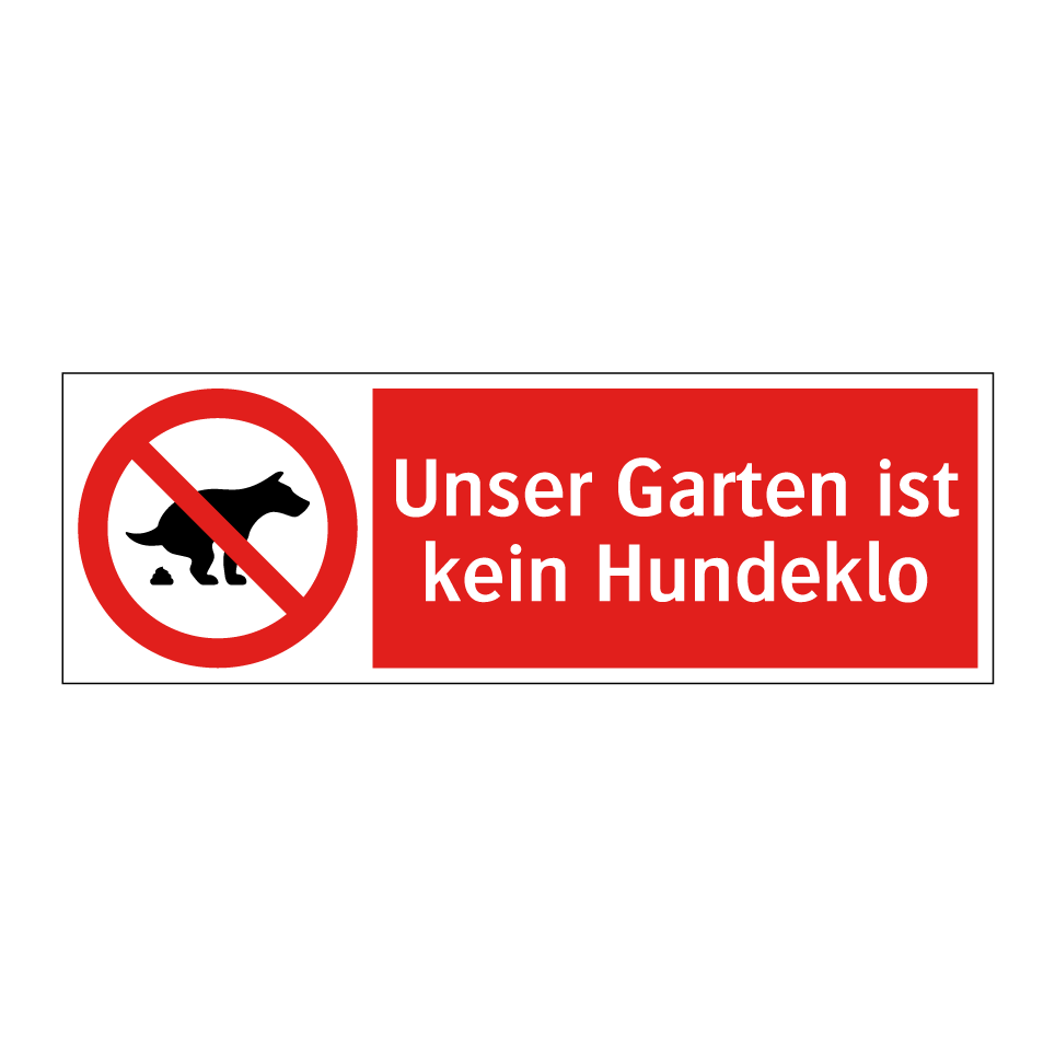 Unser Garten ist kein Hundeklo