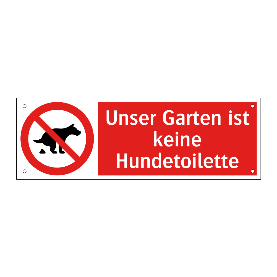 Unser Garten ist keine Hundetoilette