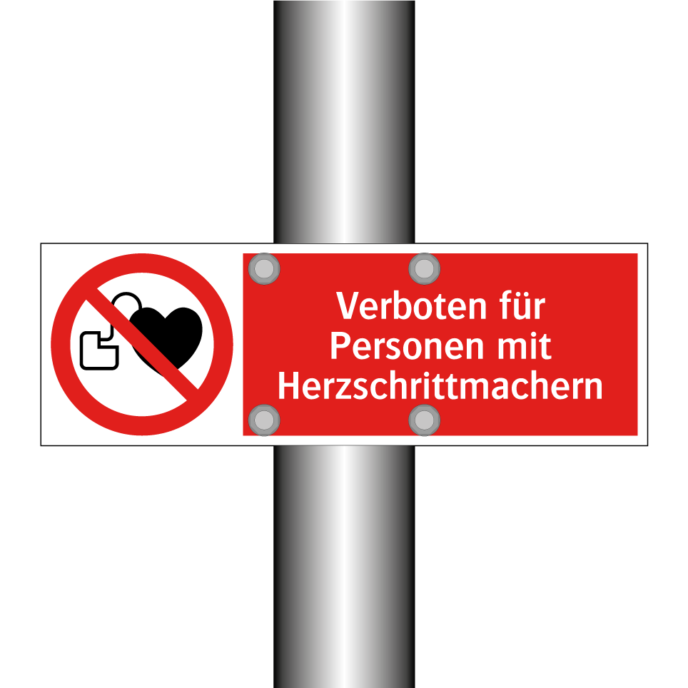 Verboten für Personen mit Herzschrittmachern