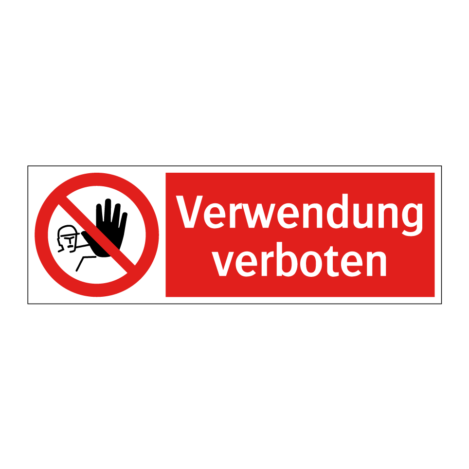 Verwendung verboten