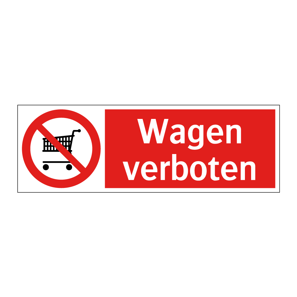 Wagen verboten
