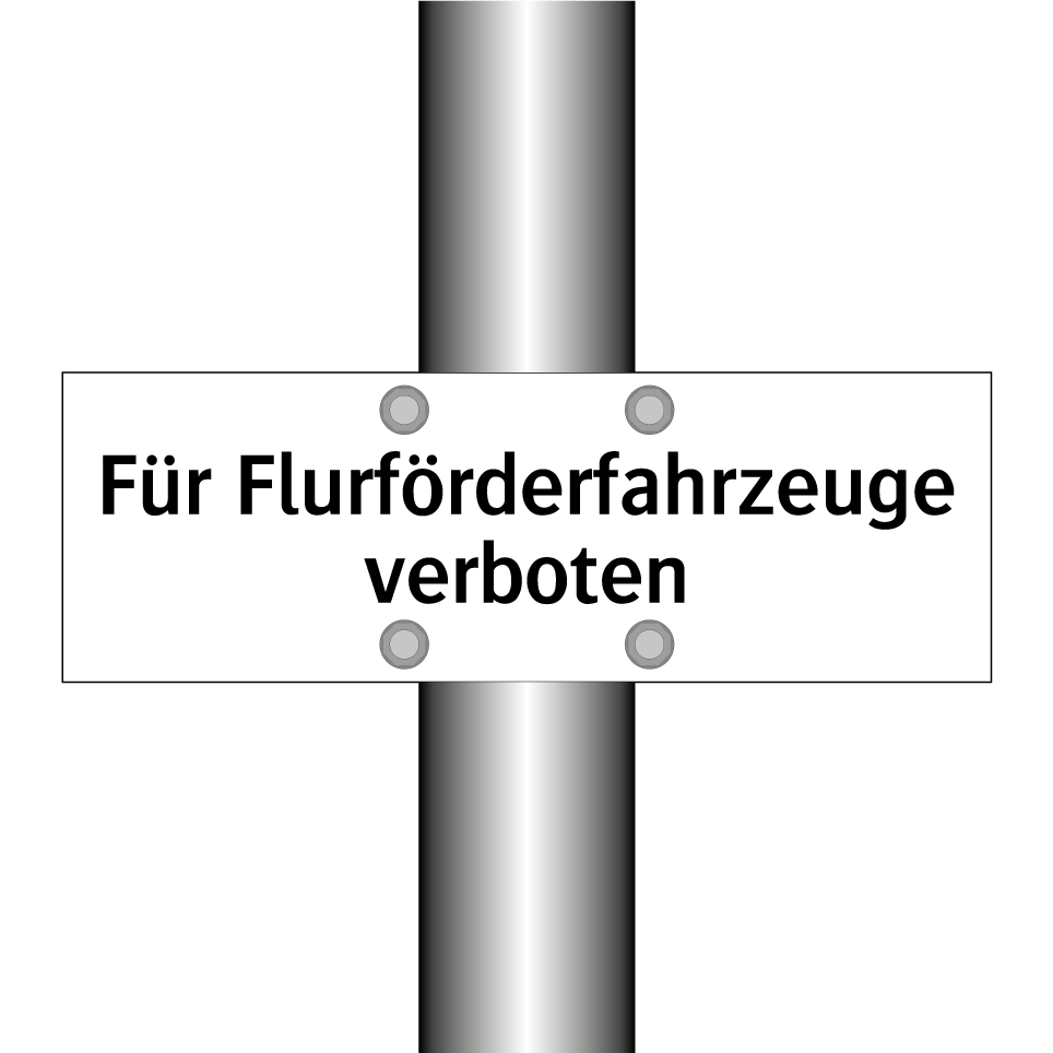 Für Flurförderfahrzeuge verboten