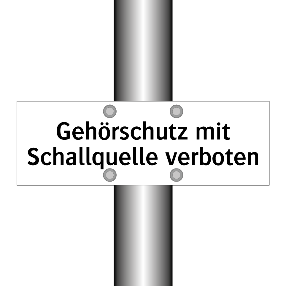 Gehörschutz mit Schallquelle verboten