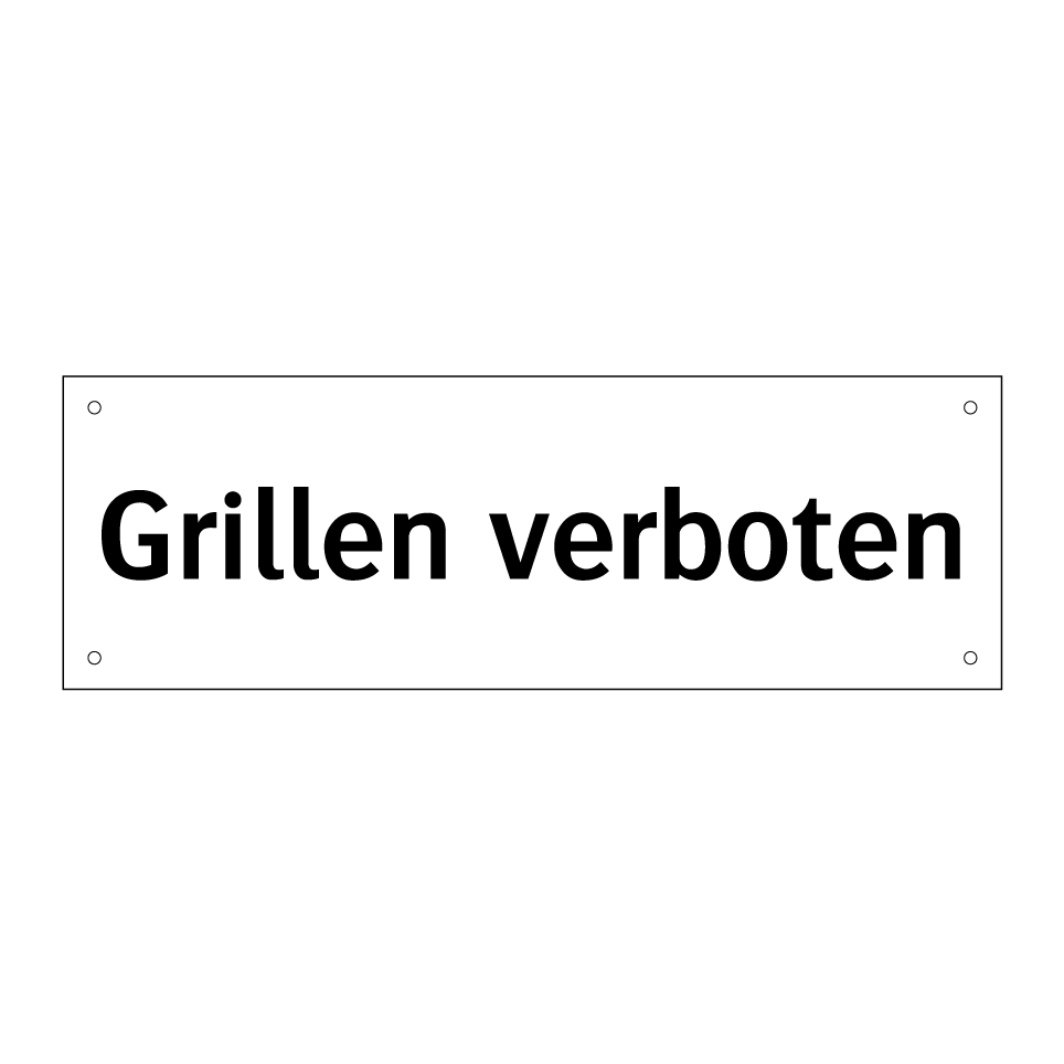 Grillen verboten