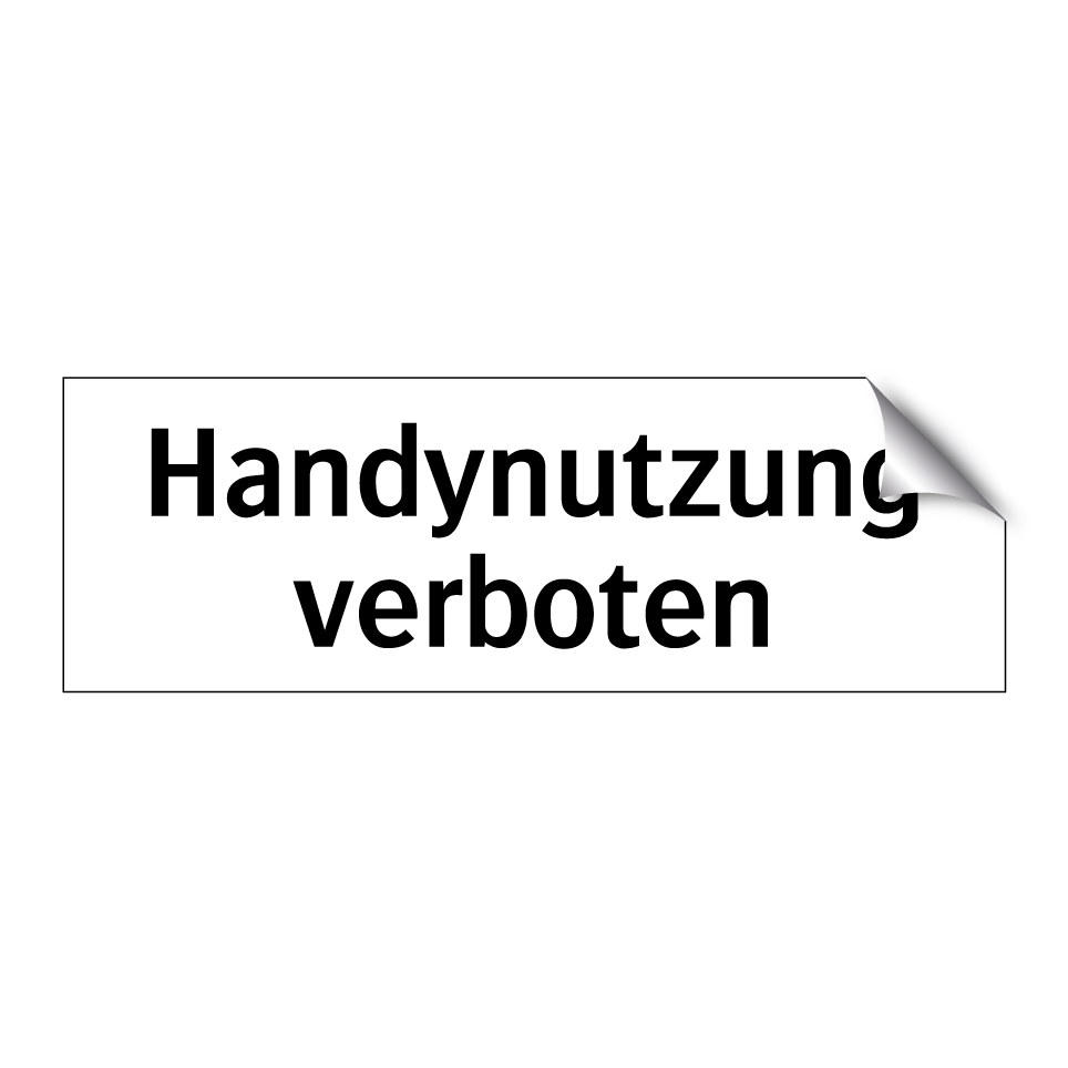 Handynutzung verboten