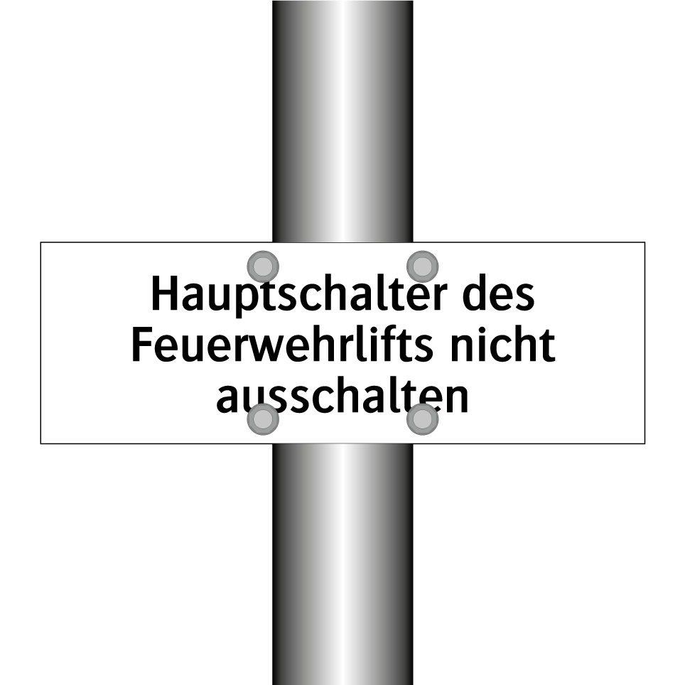 Hauptschalter des Feuerwehrlifts nicht ausschalten