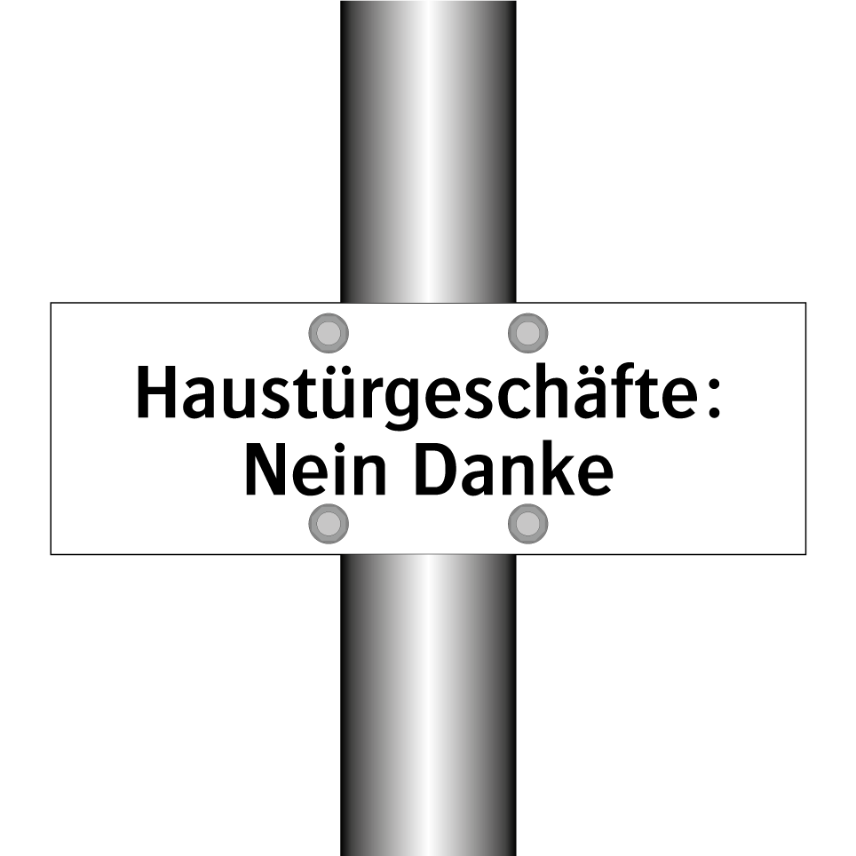 Haustürgeschäfte: Nein Danke