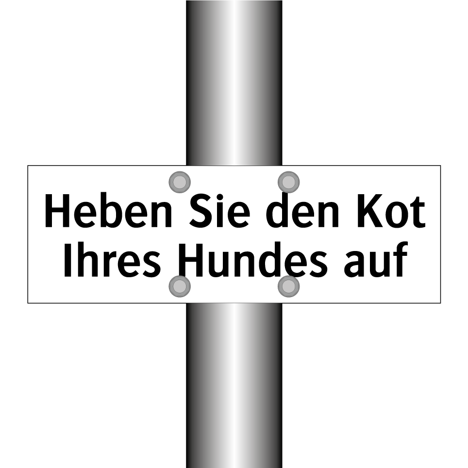 Heben Sie den Kot Ihres Hundes auf