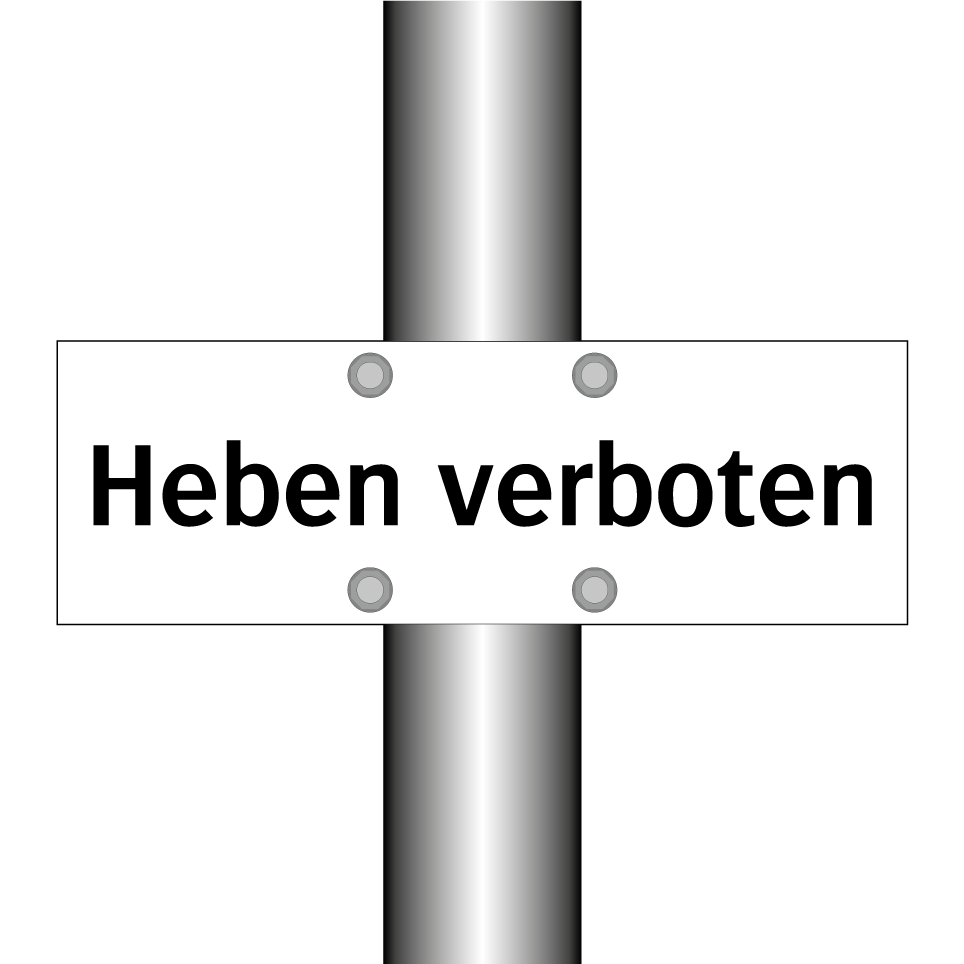 Heben verboten