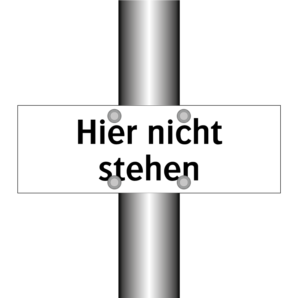 Hier nicht stehen